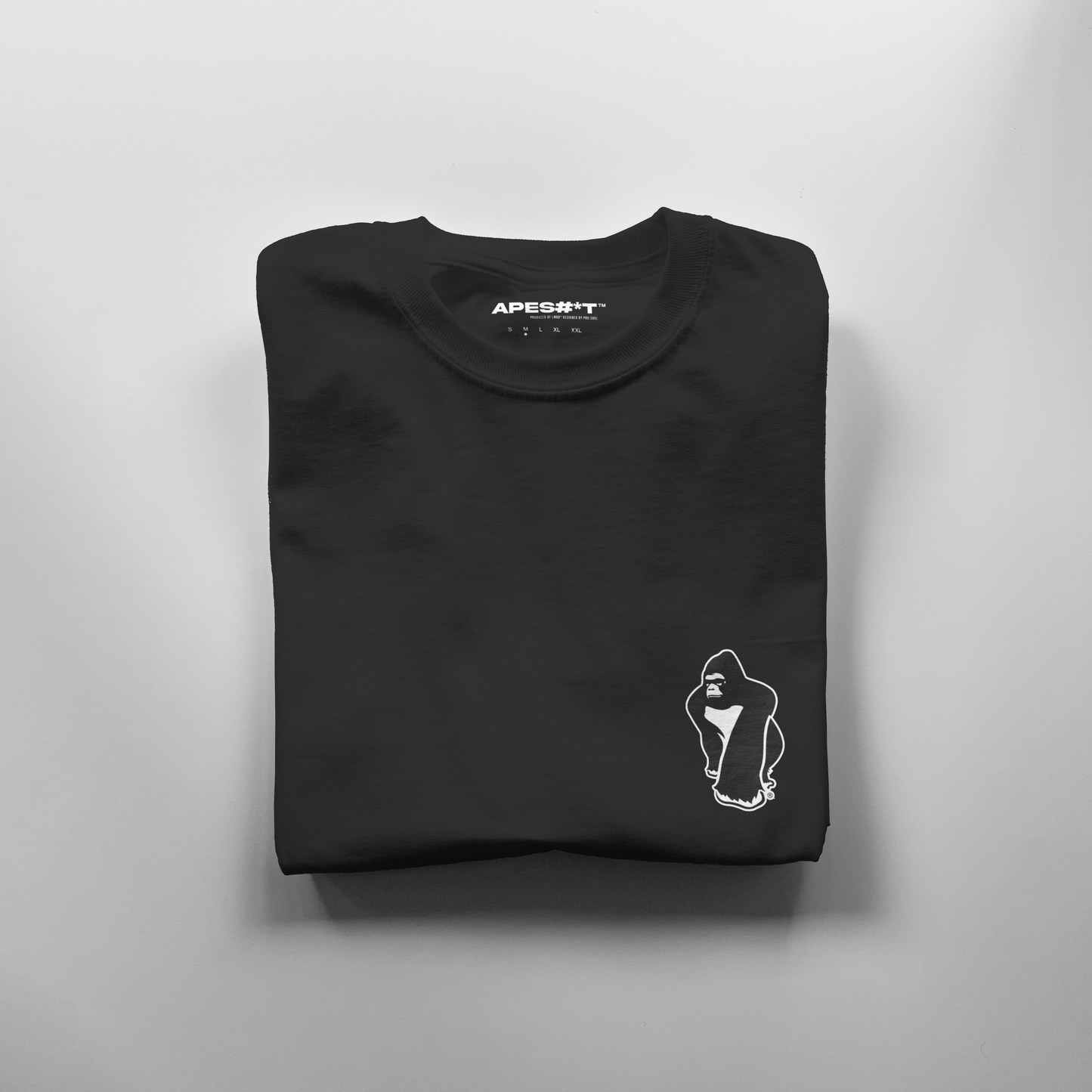 Playera Apes#it Manga Larga Black
